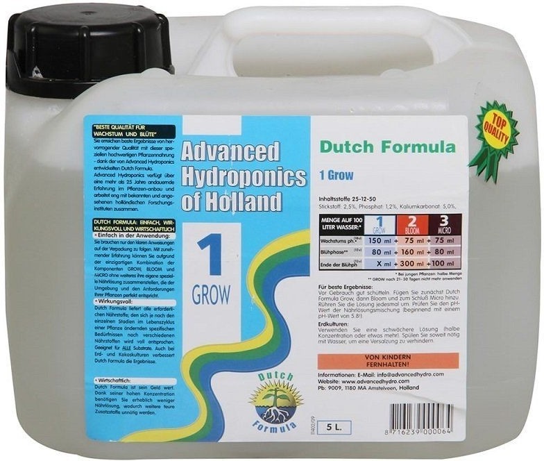AH Dutch Formula Grow 5 l - minerální růstové hnojivo