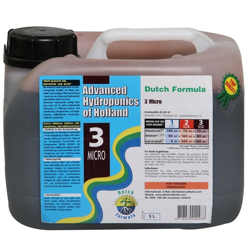AH Dutch Formula Micro 5 l - směs mikroživin