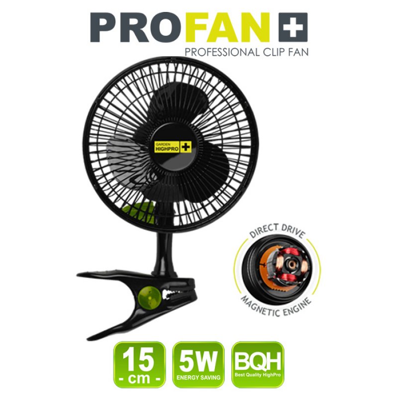 Garden High PRO - Klipsnový ventilátor PROFAN 5W, průměr 15cm