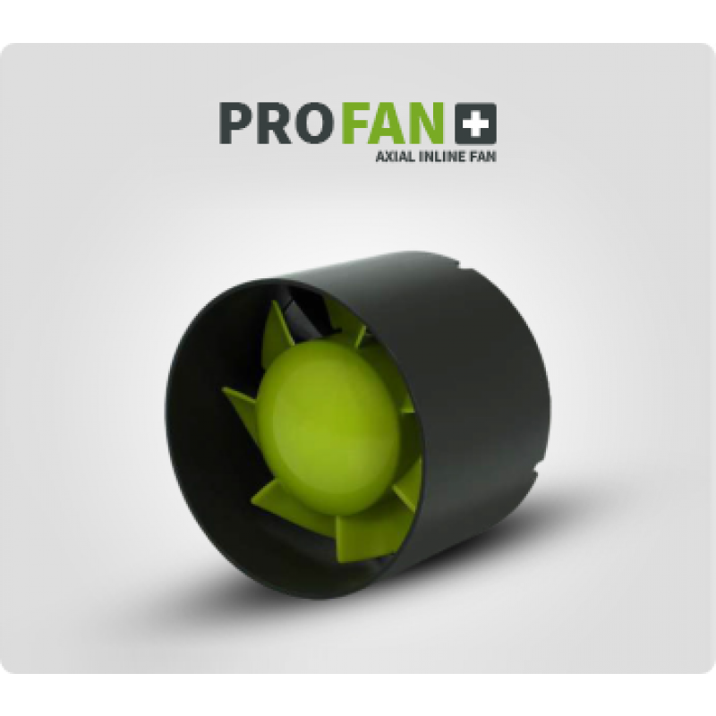 Garden High PRO - PROFAN Axial Inline Fan 125mm, 190m3/h, s kabelem