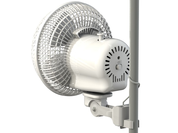 Monkey Fan 21cm, 20W oscilační - 2rychlosti, pro tyč 16 - 21mm