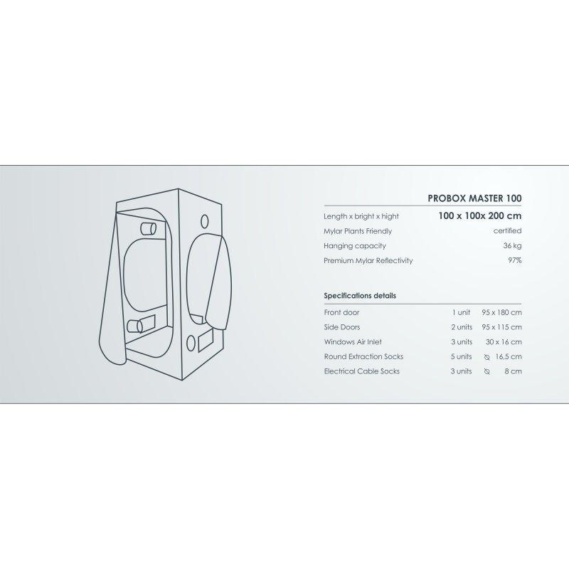 PROBOX MASTER 100, 100x100x200cm