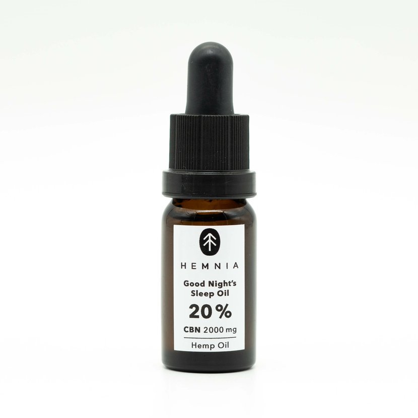 Hemnia Good Night´s Sleep Konopný olej 20%, 2000 mg CBN, 250 mg CBD, 10 ml
