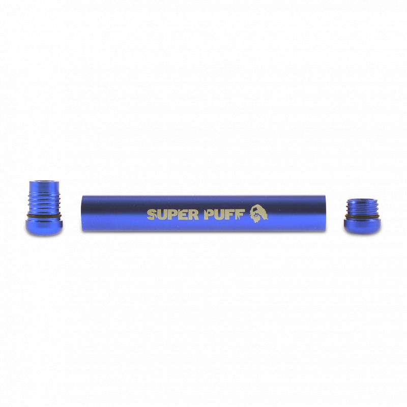 Super Puff kovová krabička na joint – modrá
