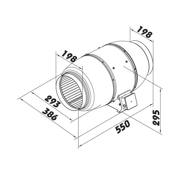 Ventilátor TT Silent/Dalap AP 200, 810/1020m3/h [QUIET]
