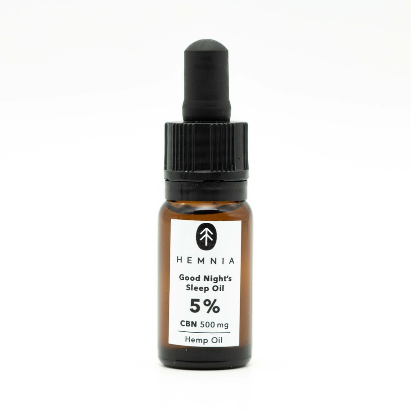 Hemnia Good Night´s Sleep Konopný olej 5%, 500 mg CBN, 250 mg CBD, 10 ml
