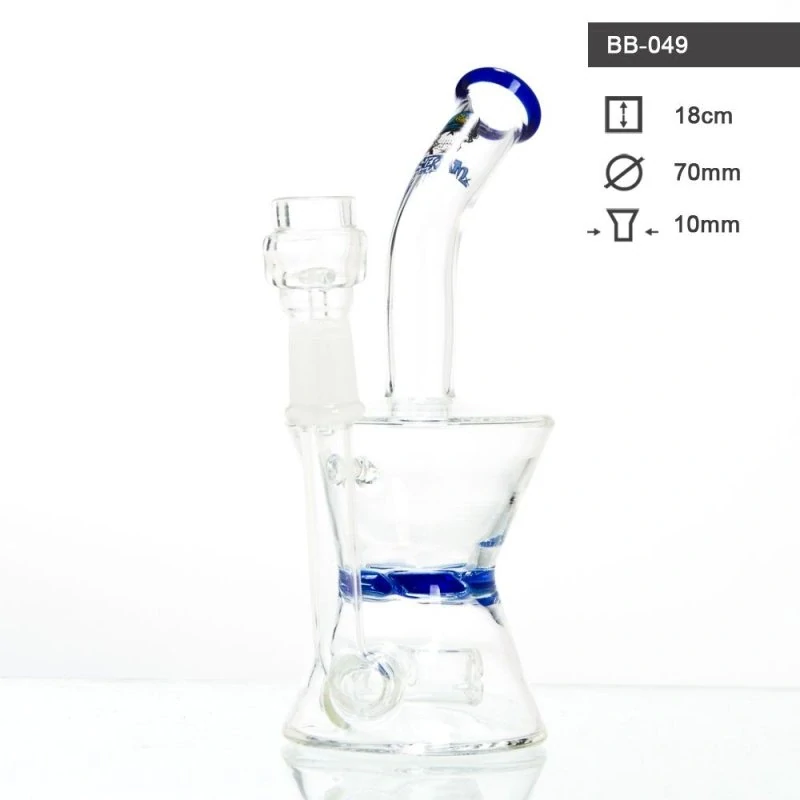 Skleněný bong Amsterdam Blue Glass, 18cm, 10mm