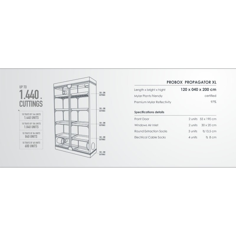 PROBOX Propagator XL, 120x40x200cm