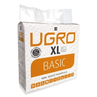 U Gro XL - po rehydrataci 70l kokosového substrátu. Obsahuje trichodermu