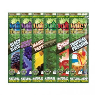 Juicy Hemp Blunts RED ALERT, jahodová příchuť, 2 kusy