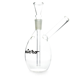 Skleněný bong Micro průhledný, 14cm