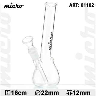 Skleněný bong Micro Hangover, 16cm, 20mm