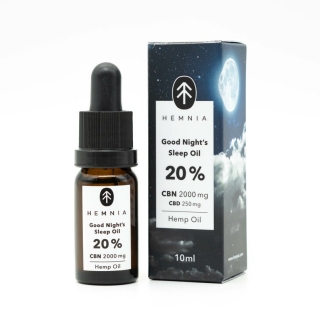 Hemnia Good Night´s Sleep Konopný olej 20%, 2000 mg CBN, 250 mg CBD, 10 ml