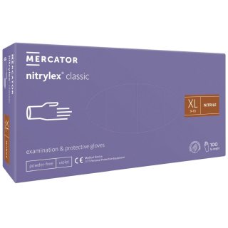 Mercator rukavice Nitrylex Classic violet XL, 100 ks