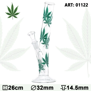 Skleněný bong Multi Leaf Hangover, 26 cm