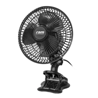 RAM ECO Clip Fan 20W, oscilační klipsnový ventilátor průměr 18 cm